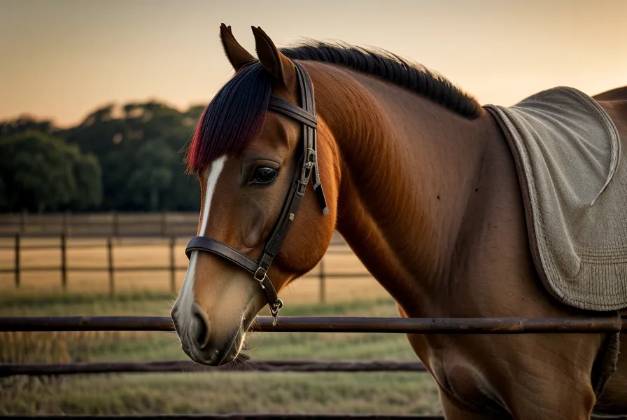 Detalle de la cabeza y ollares relajados de un caballo en el corral