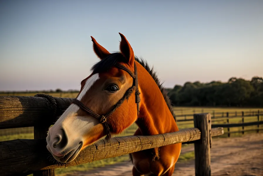 Freno y embocadura de caballo colgados en un poste, ejemplo de doma racional y bienestar equino