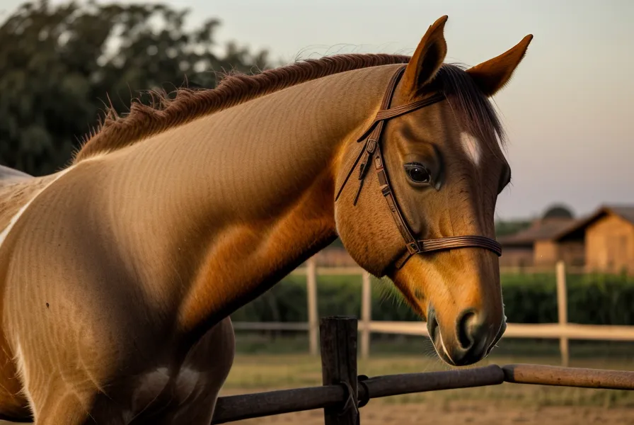 Montura tradicional argentina lista para probar un caballo antes de la compra