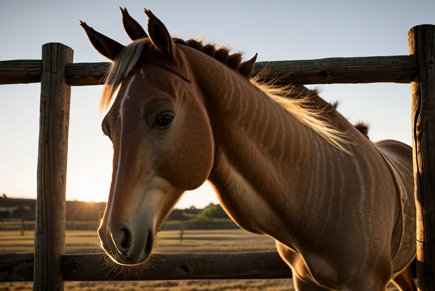 caballo criollo respetando el límite de un cercado eléctrico bien instalado