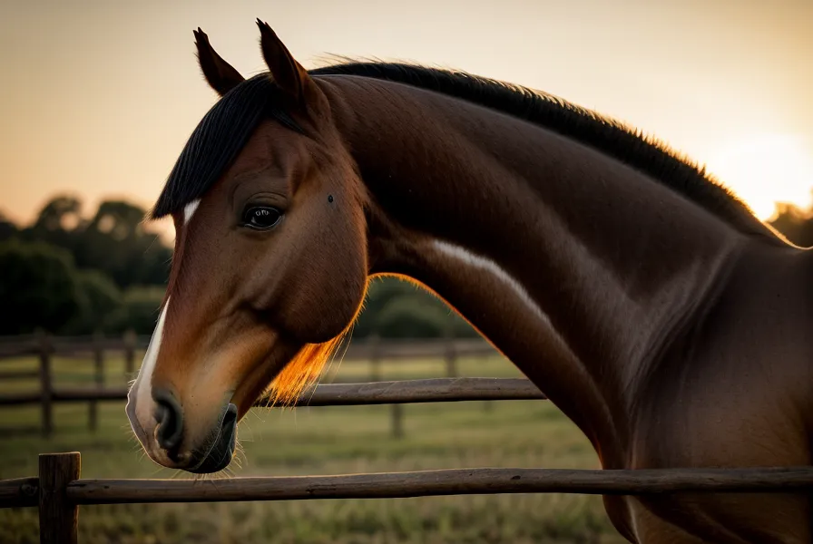 Mano de un jinete en contacto suave con el belfo del caballo durante un ejercicio de comportamiento equino