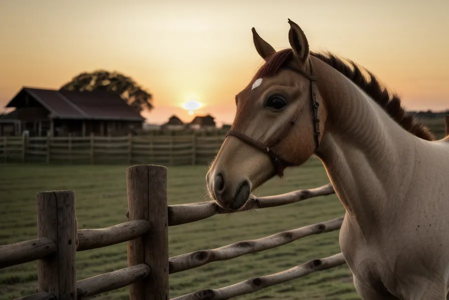 Aplicación cuidadosa de repelente equino en la cara del caballo para evitar la mosca de los ojos