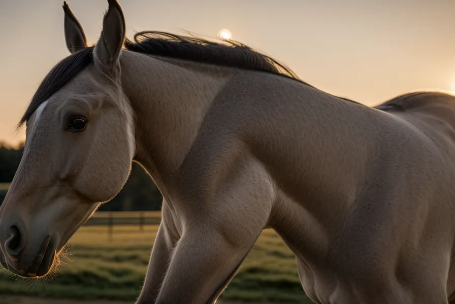 Detalle de las orejas de un caballo mostrando atención y sensibilidad