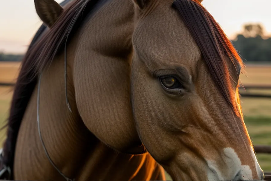 Primer plano del ojo de un caballo mostrando su amplio rango de visión panorámica.